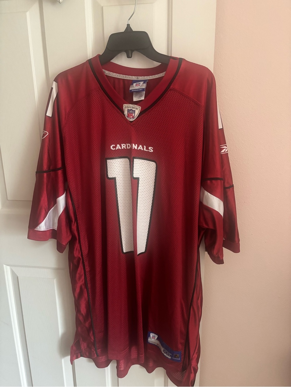 Reebok Arizona Cardinals #11 Red and White Football Jersey fitzgerald